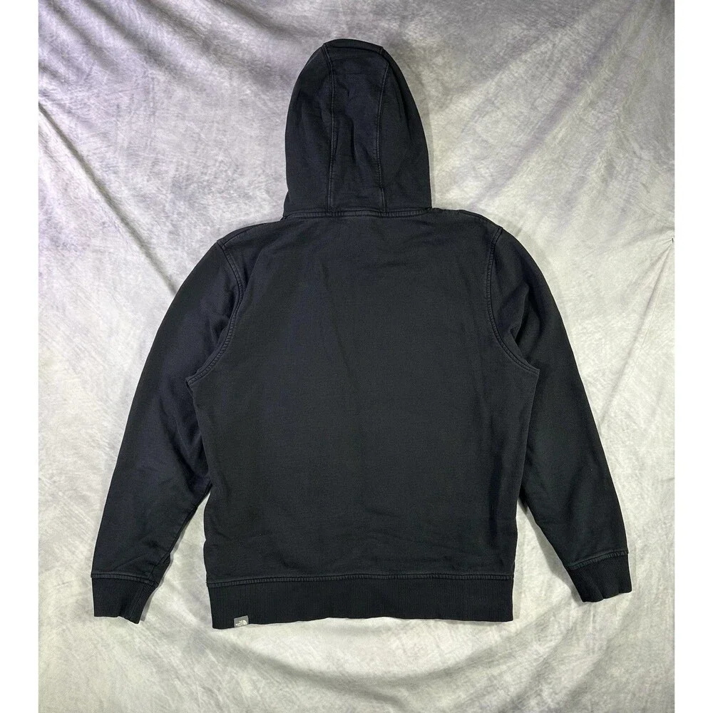 The North Face Hoodie Mens XL Black Edinburgh Coordinates Pullover Fleece